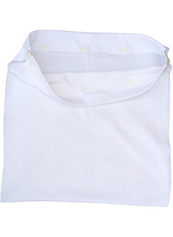 Men’s Ihram Clothing – 100% Egyptian Cotton for Hajj and Umrah, 1400g, with Two Undersheets, Belt, Ihram Cover, and Carrying/Storage Bag, Whit - Image 3